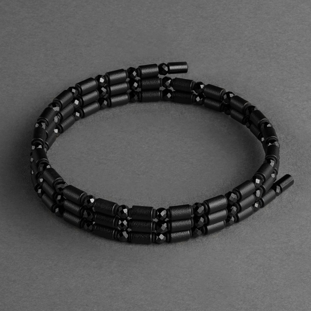 コアフォース ループ ブラックスピネル CFL50 50cm : 磁気ネックレス