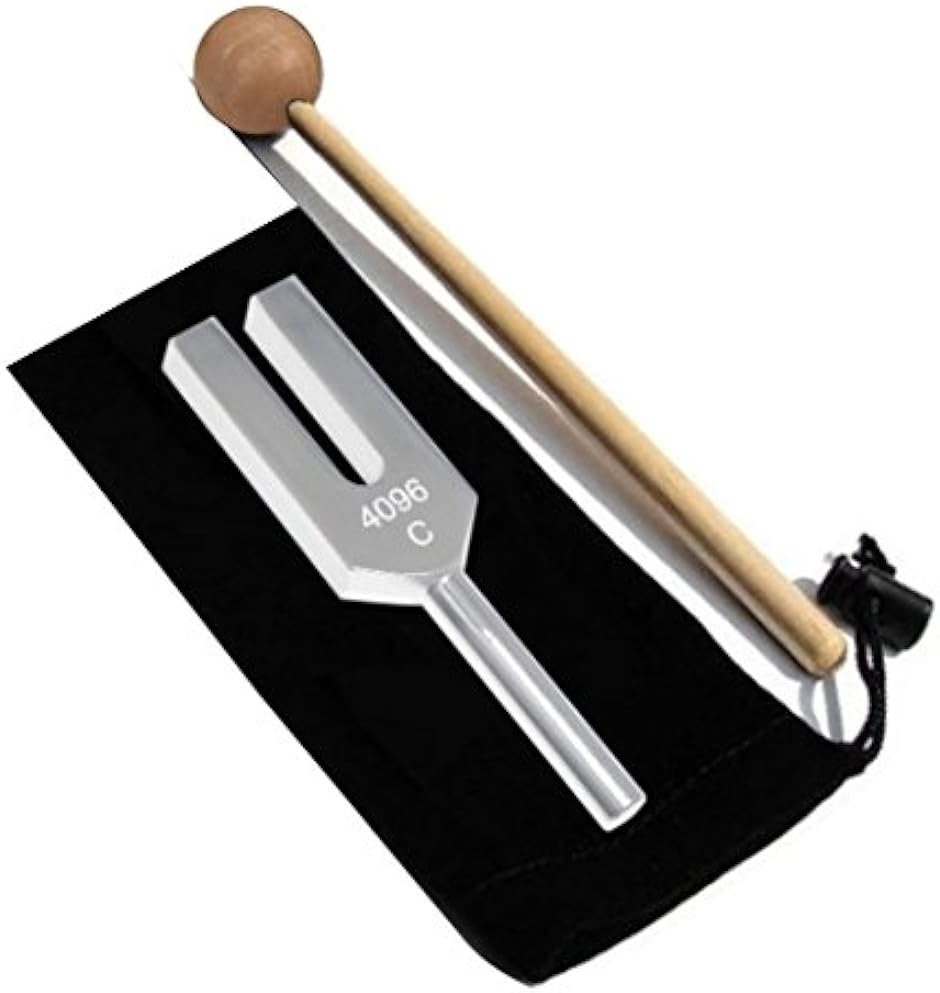 HappyHome音叉 4096Hz リラクゼーション チューナー 木製マレット