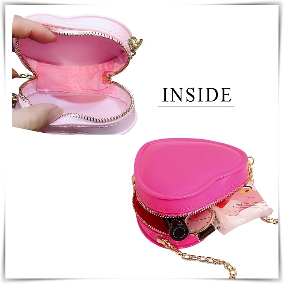 ハート ショルダーバッグ レディース ポシェット ポーチ ハート型 斜