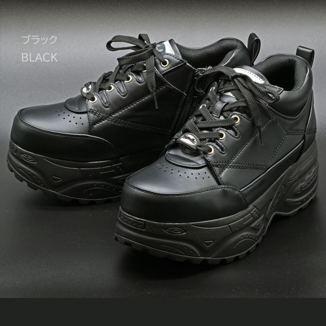 YOSUKE（ヨースケ） メンズ ブーツ スニーカー 厚底 ブラック 黒 厚底