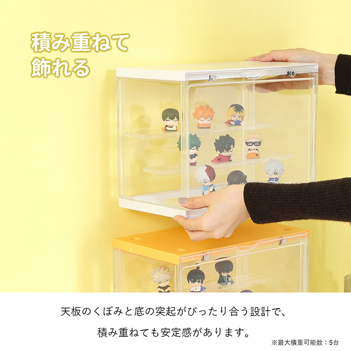 不二貿易（Fuji Boeki） コレクションボックス 収納 ひな壇