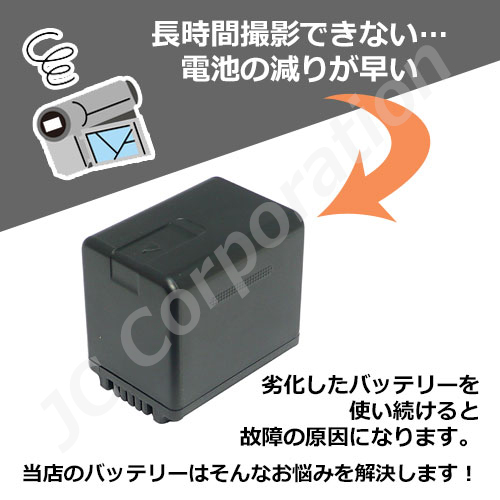 JCコーポレーション パナソニック(Panasonic) VW-VBK360-K 互換