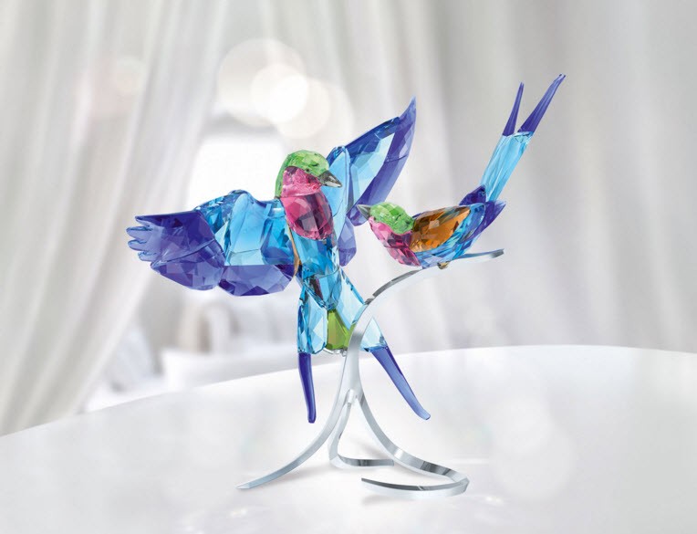 SWAROVSKI（スワロフスキー） ライラックニシブッポウソウ 鳥 5258370