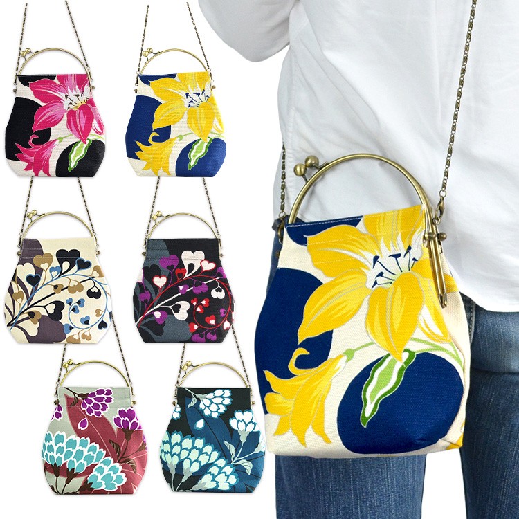 2WAYタイプのがま口ショルダーバッグ 亥之吉 ベンリーがま口 ゆり から