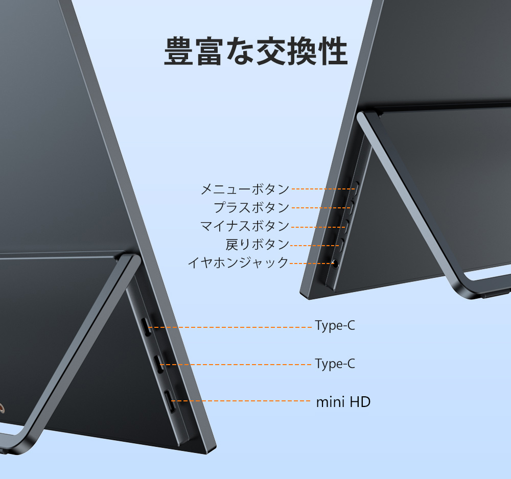 自立式モニター】EVICIV 17.3インチ フルHD 144hz モバイルモニター