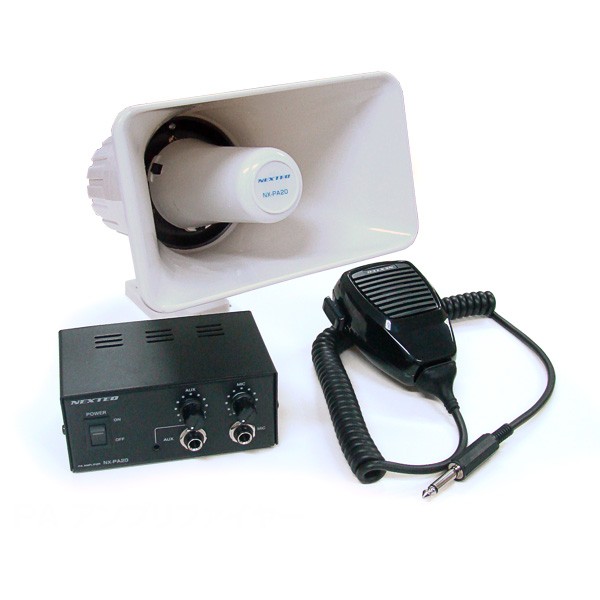 車載用拡声器 NX-PA20 PAアンプリファイヤー アンプ/スピーカー/マイク