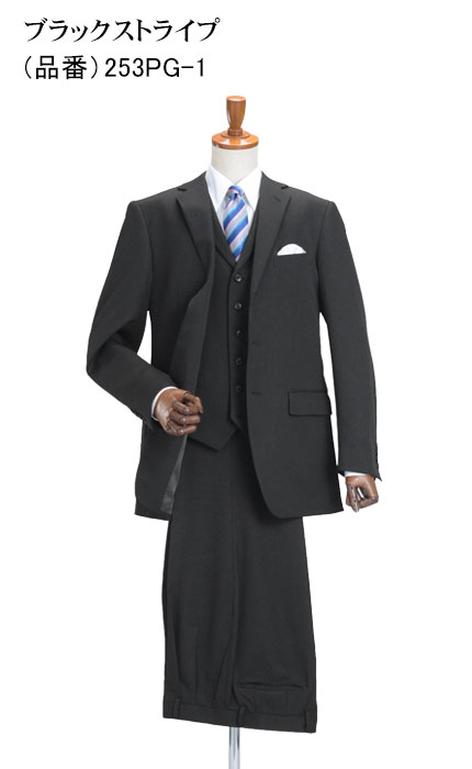 スーツスタイルMARUTOMI スリーピース スーツ メンズ 段返り 3ツ釦 3