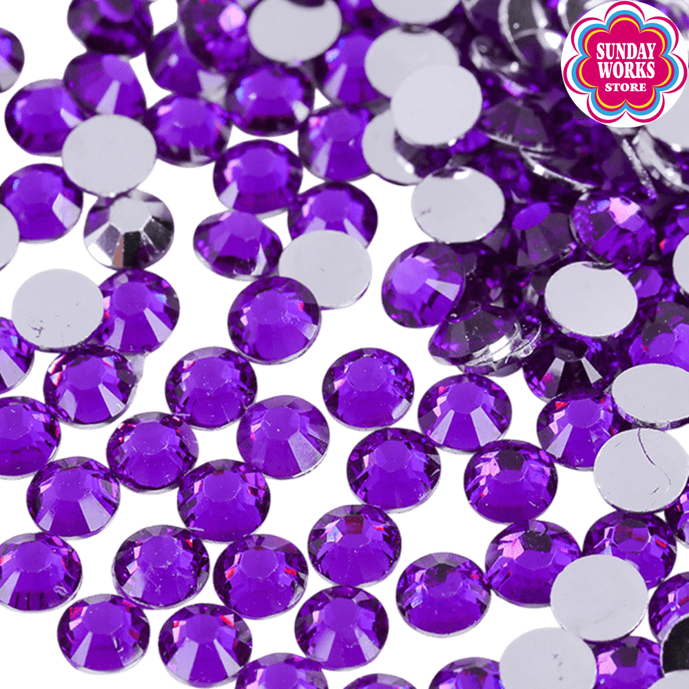 高分子ストーン ミルキーストーン ラインストーン 大容量1000粒 デコ