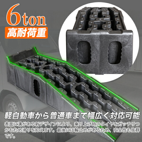 カースロープ 2台セット DL6215P 対応車重6t バス・トラック対応