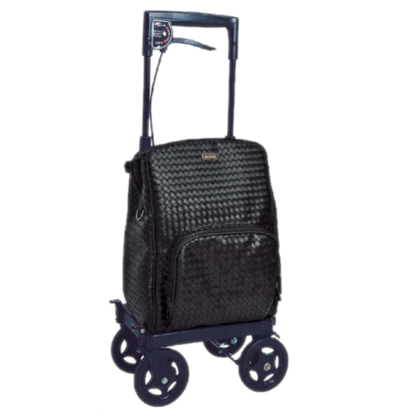 島製作所 ショッピングカート 4輪 シルバー おしゃれ 保冷大容量 静音