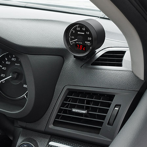 pivot ピボット DUAL GAUGE RS ブースト計Φ60 N-ONE JG1/2 DRX-B : 車