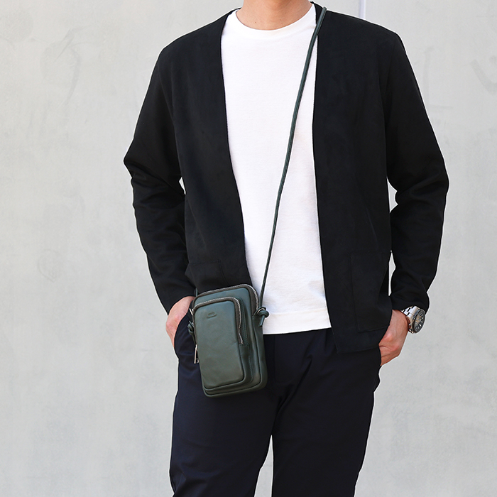 ミニショルダー 防水 SKB-021FT5 メンズ レディース 本革 バッグ