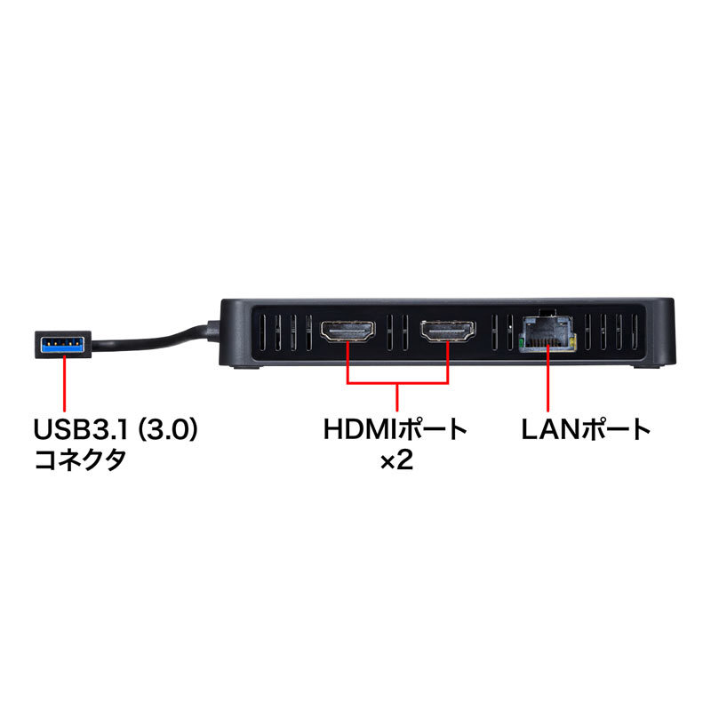 SANWA SUPPLY（サンワサプライ） USB3.1-HDMIディスプレイアダプタ 4K