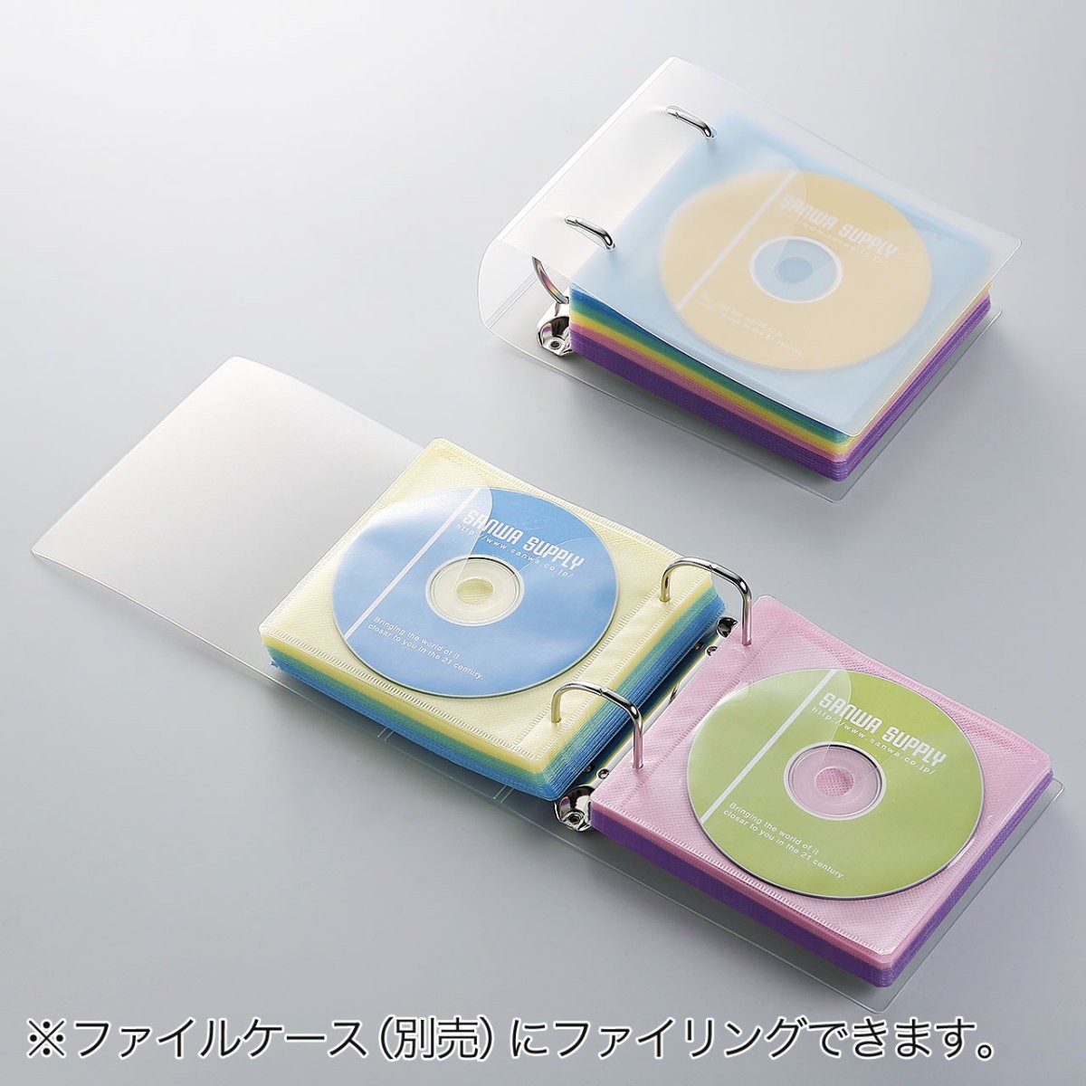 SANWA SUPPLY（サンワサプライ） 不織布ケース DVDケース CDケース 100