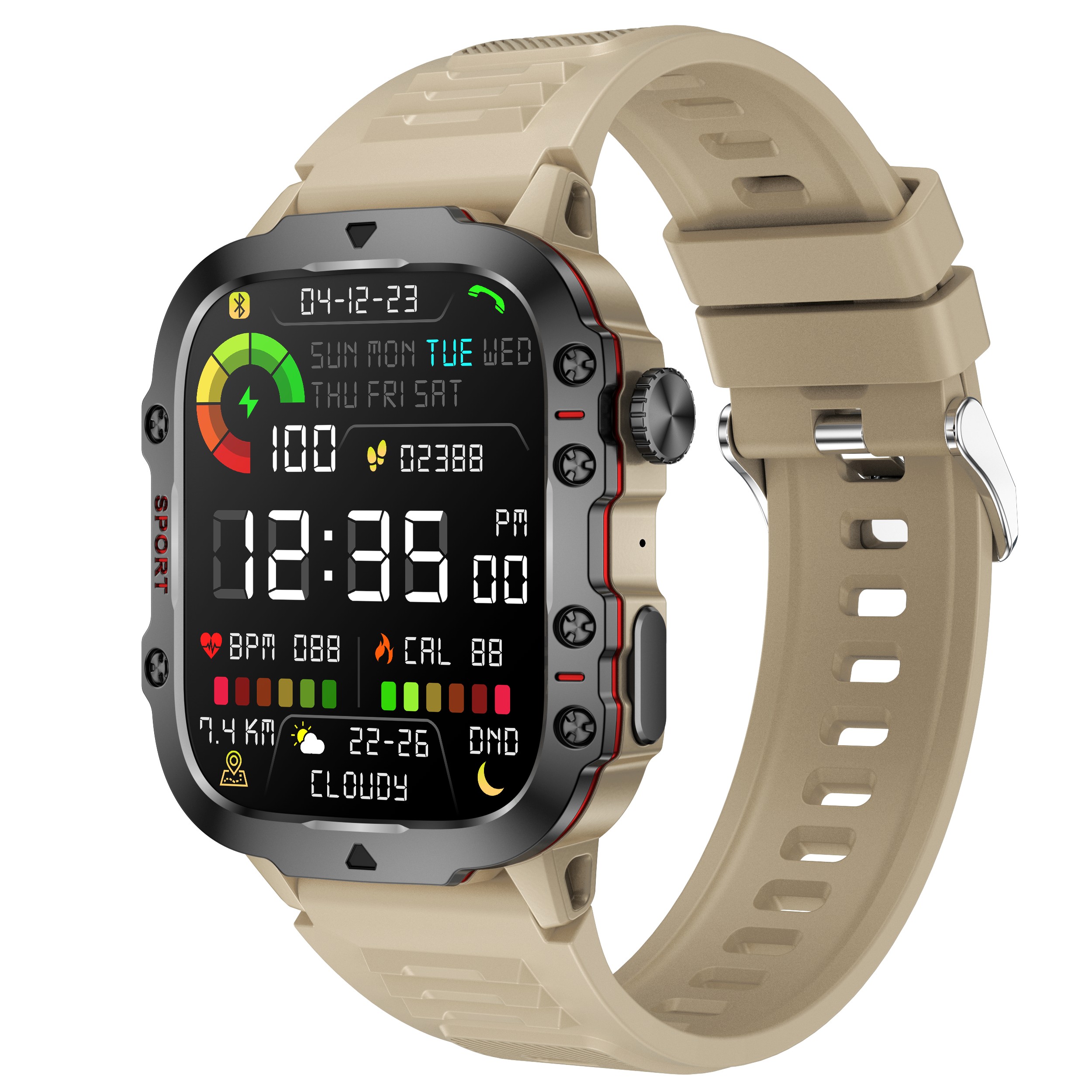 スマートウォッチ 通話機能 2025最新 アウトドア レディース メンズ