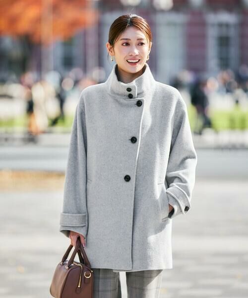 a.v.v（アー・ヴェ・ヴェ） スタンドカラーミディコート : タカシマヤ