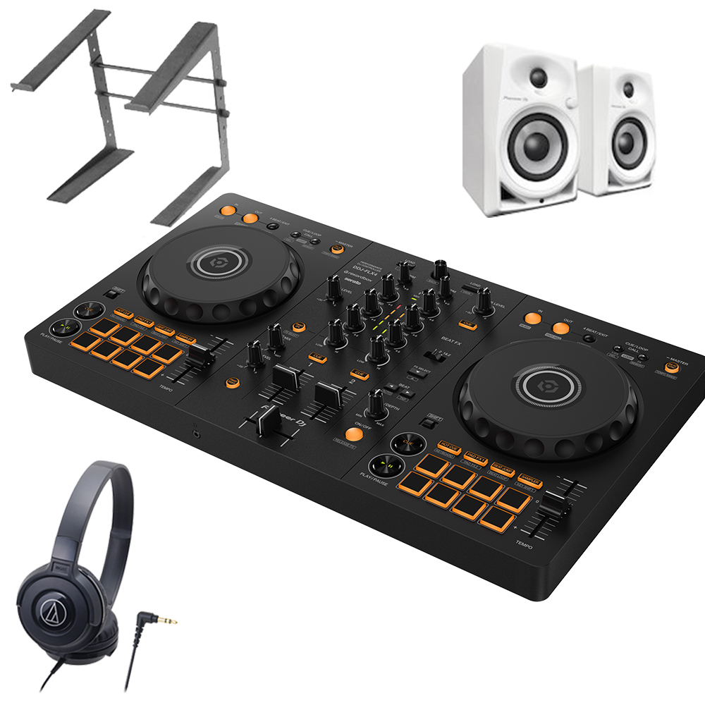 Pioneer DJ 〔DDJ-400後継機種〕 パイオニア DDJ-FLX4 + スピーカー+