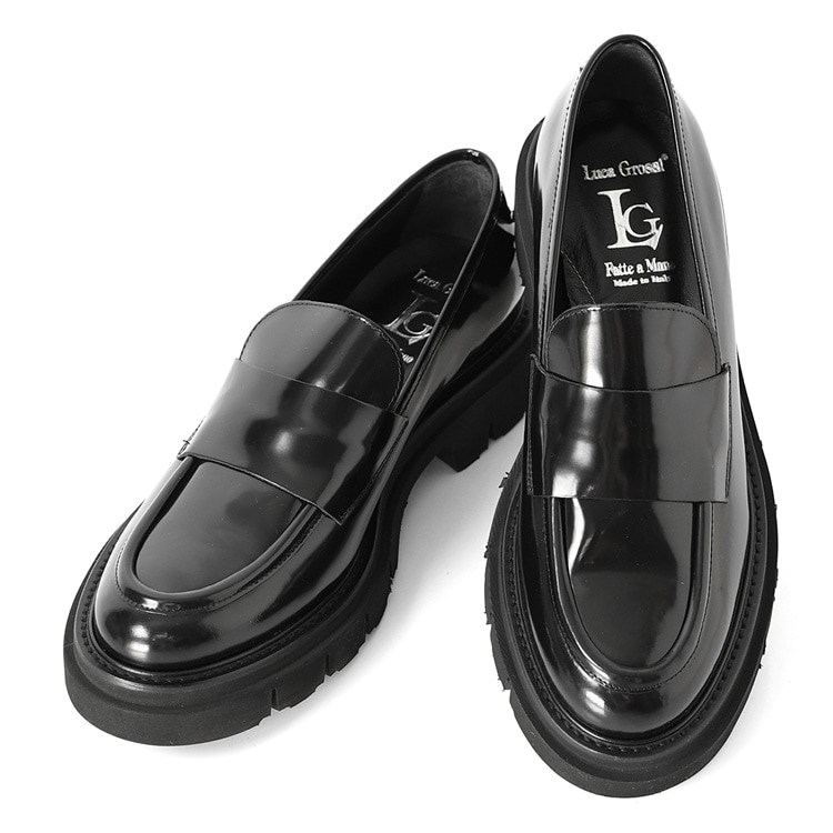 Luca Grossi（ルカグロッシ） 厚底 本革 ローファー レディース