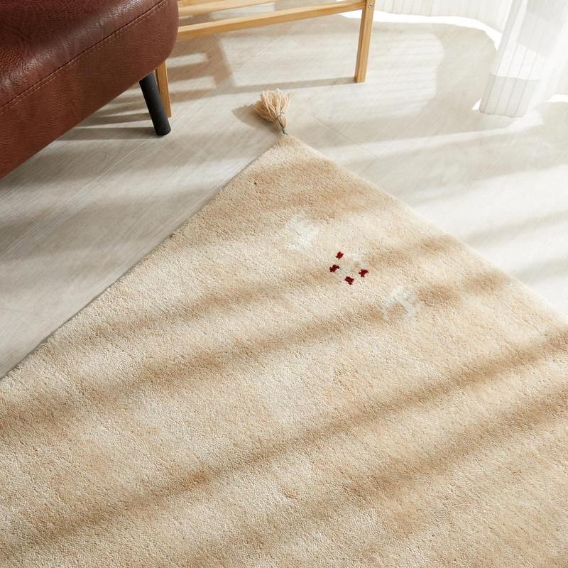 ラグ カーペット ギャッベ ギャベ 120×180 ウール 羊 手織り 北欧