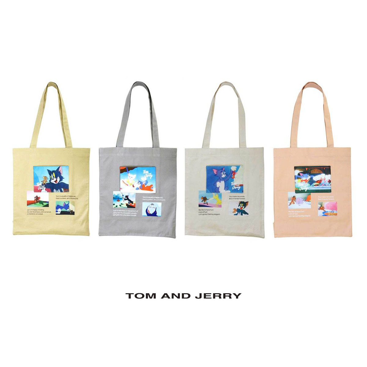 トムとジェリー トートバッグ レディース キャンバス W-TJ861