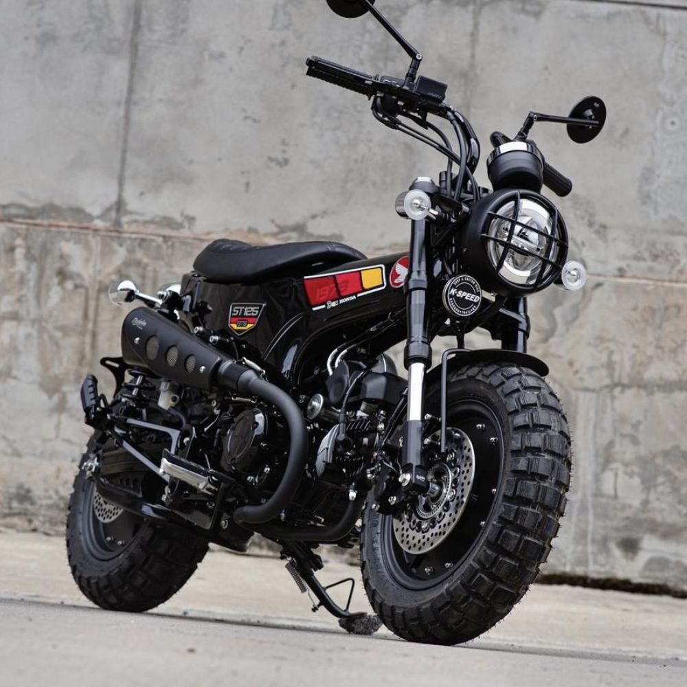 ホンダ ダックス125用ショートスクランブラーマフラー DX058 Short