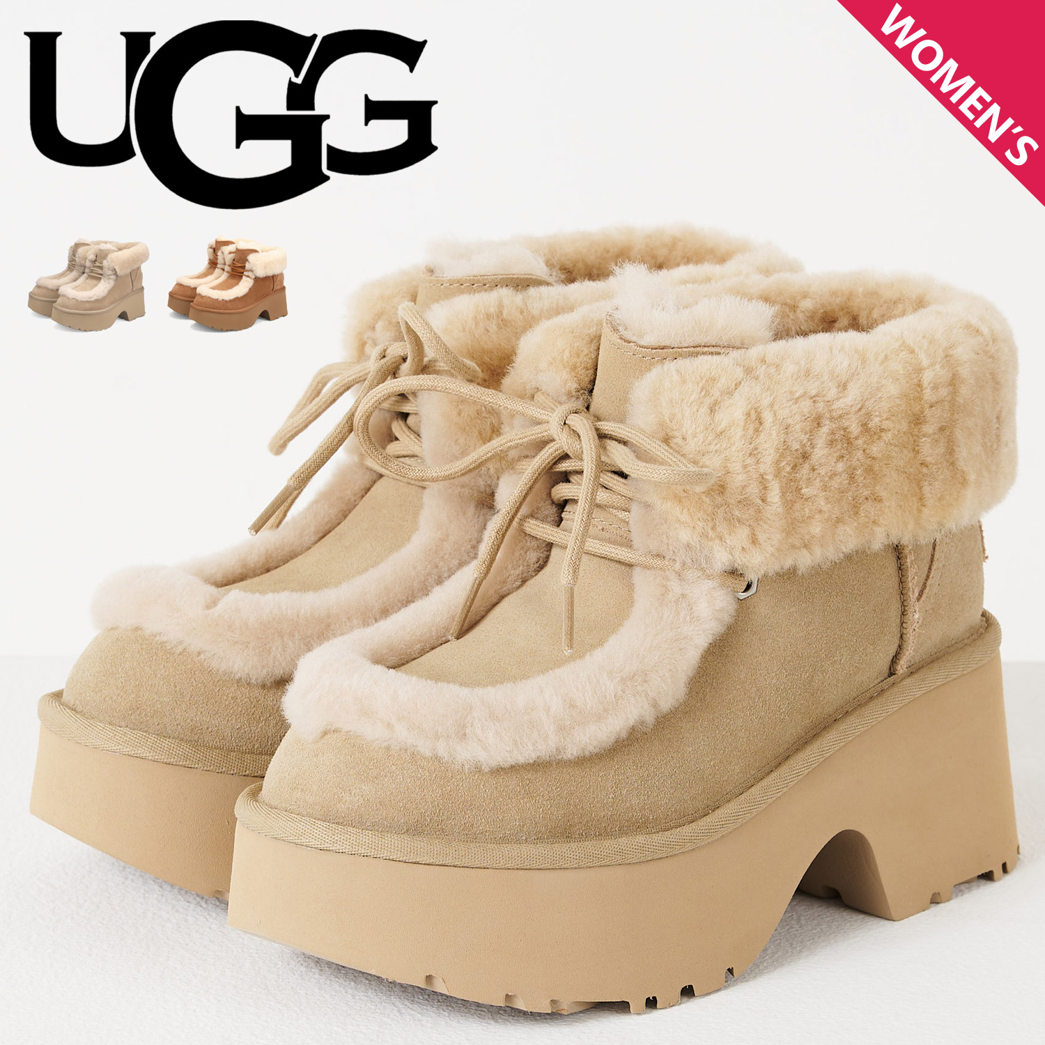 UGG（アグ） ブーツ ムートンブーツ エスミー レース アップ