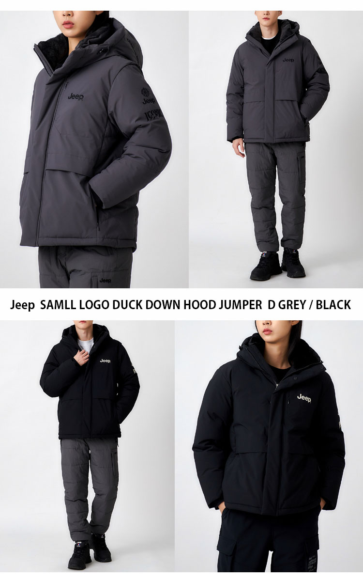 Jeep ジープ ダウンジャケット SAMLL LOGO DUCK DOWN HOOD JUMPER