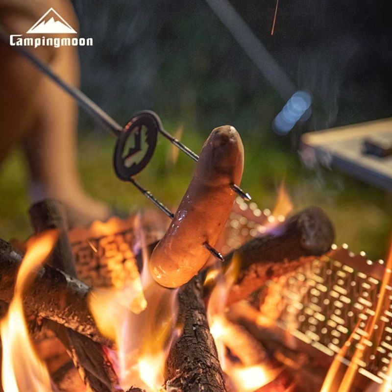 CAMPINGMOON ツインスキュアー バーベキュー 串 焚き火フォーク