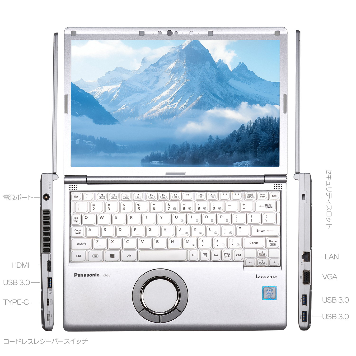 Let's note SV 中古 ノートパソコン WPS Windows11搭載 パナソニック