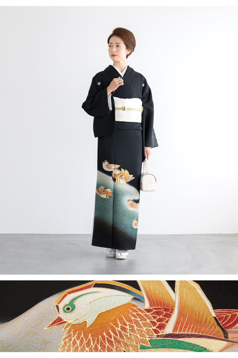 SOUBIEN（創美苑） 黒留袖 レンタル フルセット 結婚式 着物 黒 袷