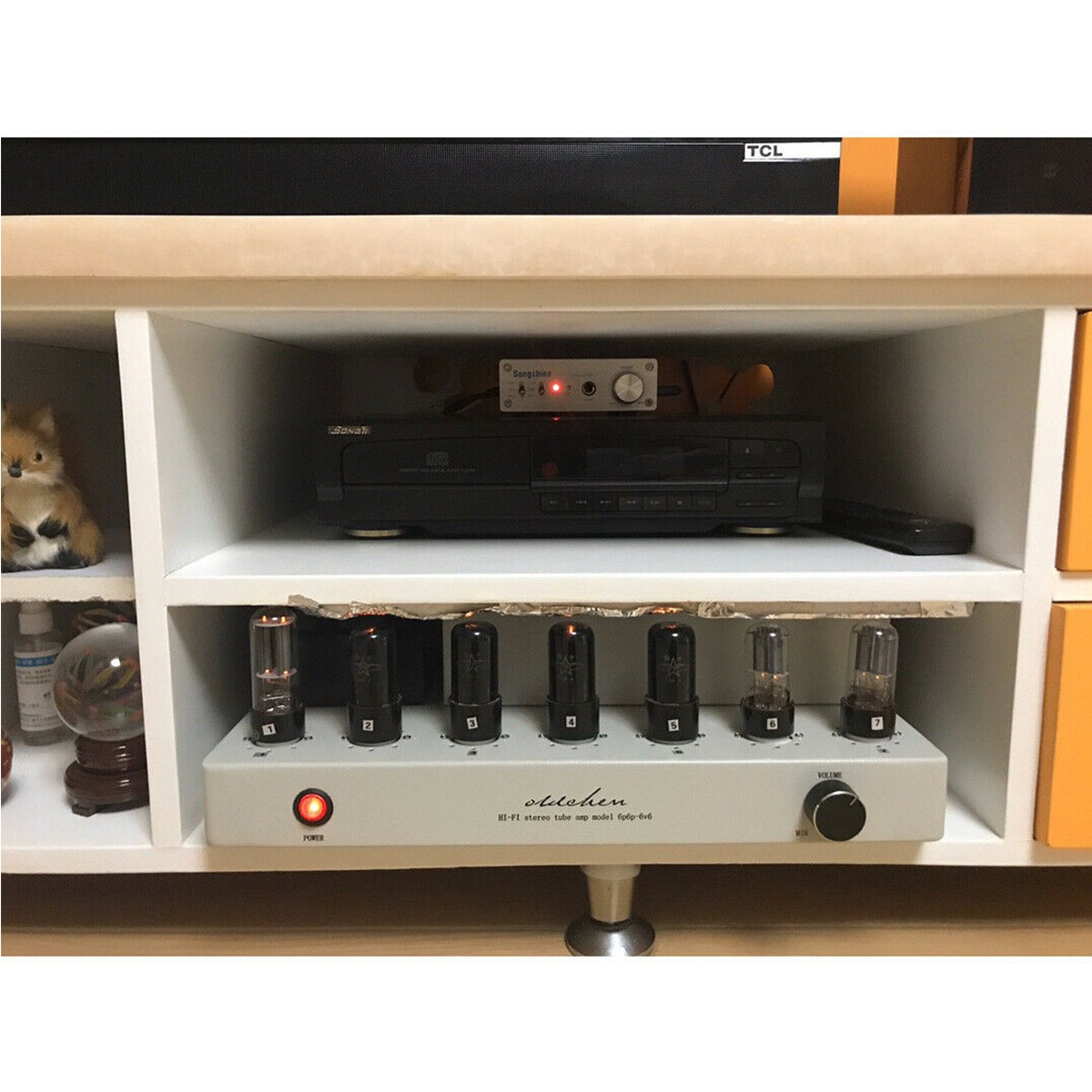 HiFi 6P6P 真空管 パワーアンプ クラスAB プッシュプル ステレオ