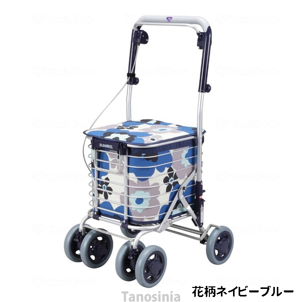 バッグ付アルミワイヤーカート スワレル ユーバ産業 折りたたみ