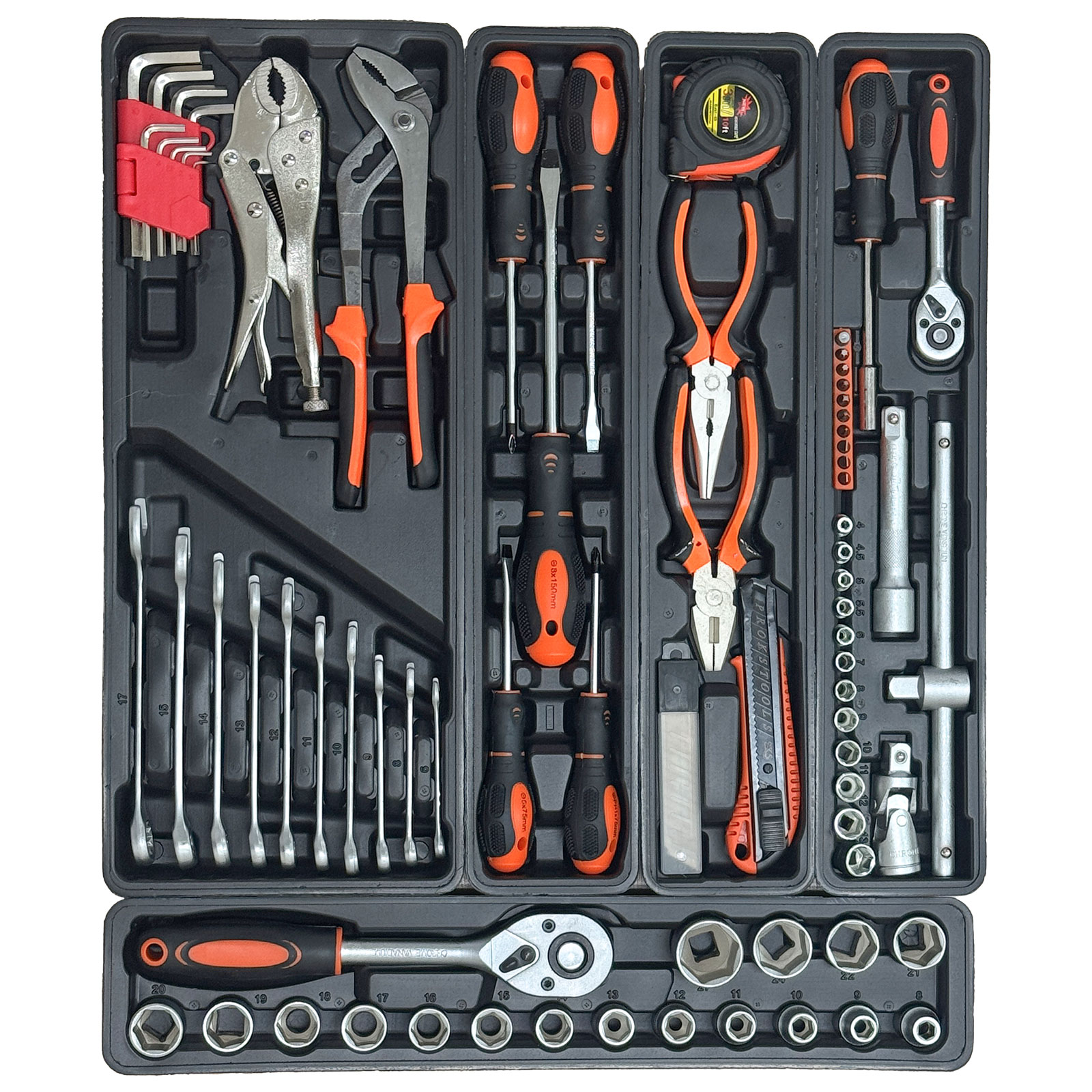 ヤマダモール | 工具セット 85点 自転車用 家庭用 車 バイク ツール