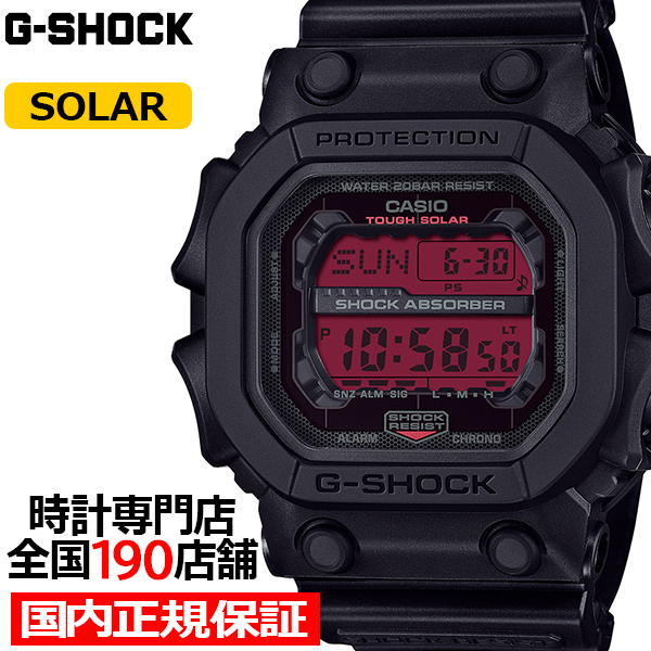 G-SHOCK ブラック&ボールドレッド GX-56BBR-1JF メンズ 腕時計