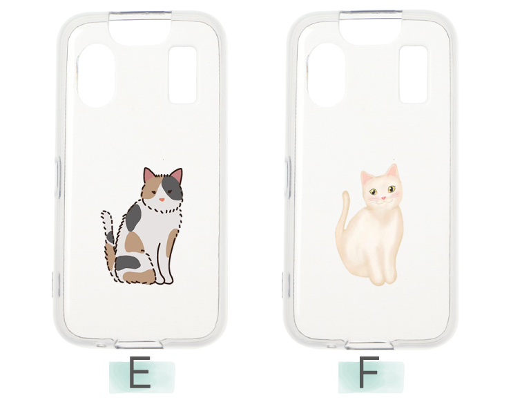 au mamorino6 マモリーノ6 ケース カバー 猫 ネコ ねこ ソフト クリア