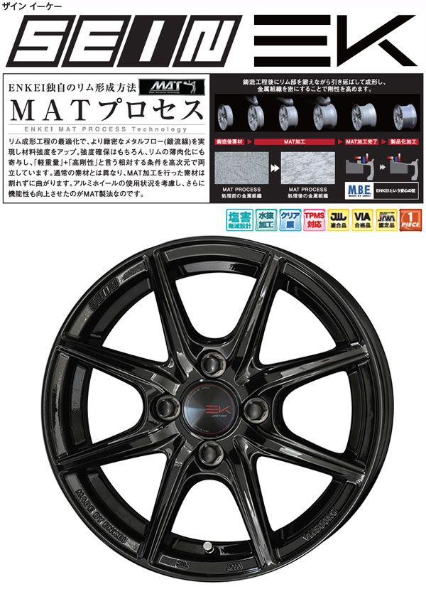 MONSTA TYRES N-BOX/N-WGN/N-ONE等 タイヤ＆ホイール4本SET MONSTA RT