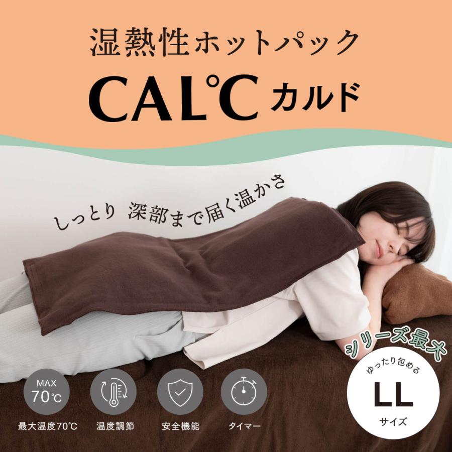 トワテック 湿熱性ホットパック CAL℃（カルド） Lサイズ 背中 肩 腰