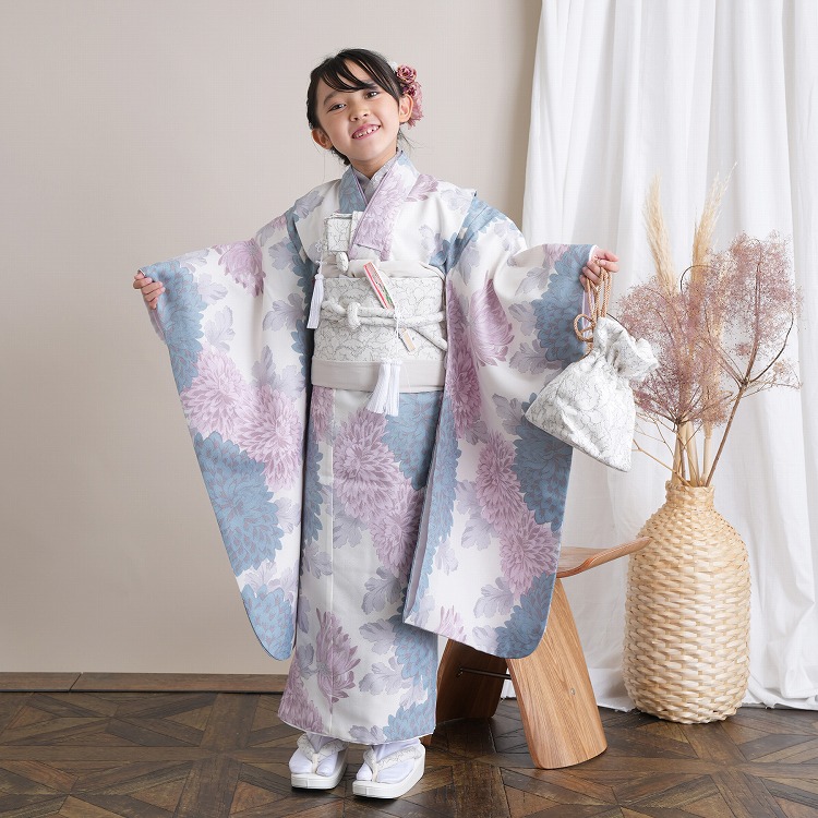 レンタル 七五三 着物 7歳 セット ひよこ商店 古典柄 レトロ