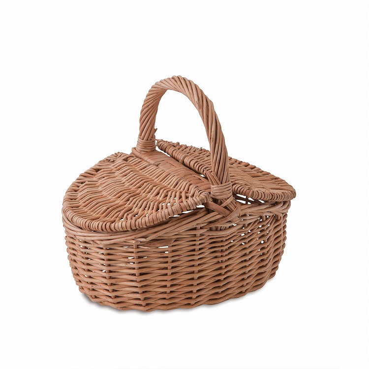 バスケット バッグ カゴバッグ かごバッグ ブラウン 柳 ナチュラル