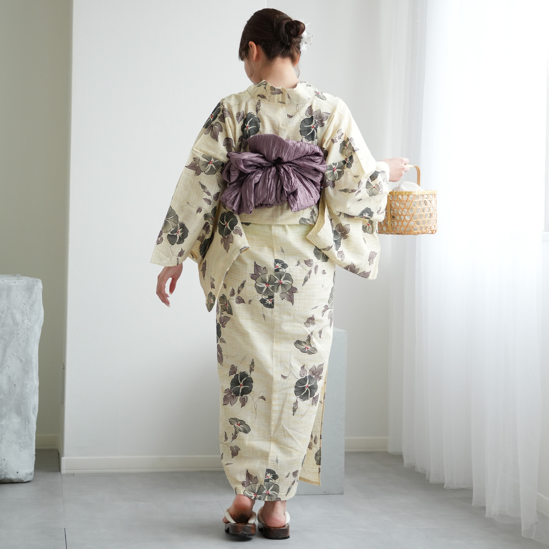 utatane 浴衣 レディース セット 浴衣/帯/下駄 フリーサイズ 古典柄