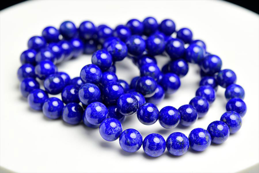 ラピスラズリ ブレスレット (約10mm×20珠) 青金石 数珠 天然石