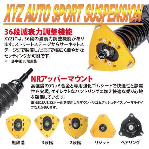 XYZ 車高調 シビック FD1 ホンダ SS Type SS-HN22 フルタップ車高調