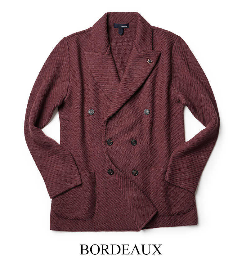 LARDINI（ラルディーニ） ニットジャケット ダブル ウール