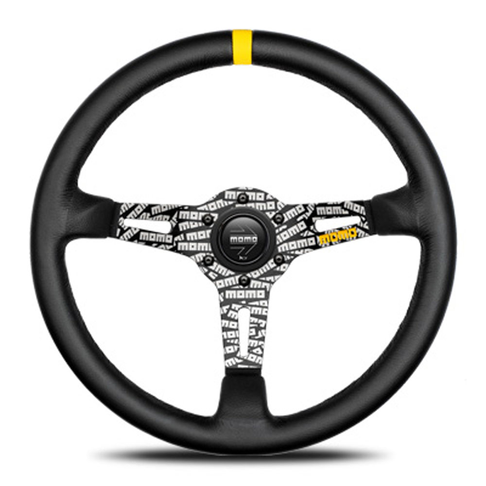 MOMO（モモ） ステアリング ULTRA JPN BLACK LEATHER 350mm ウルトラ