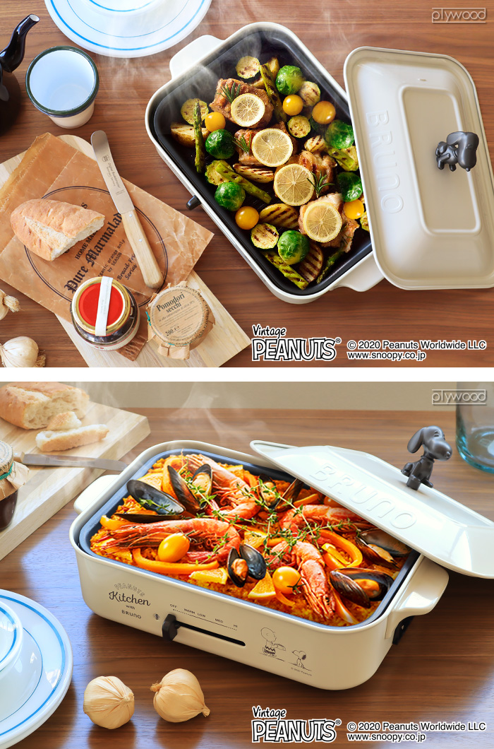 BRUNO（ブルーノ） ピーナッツ コンパクト ホットプレート スヌーピー