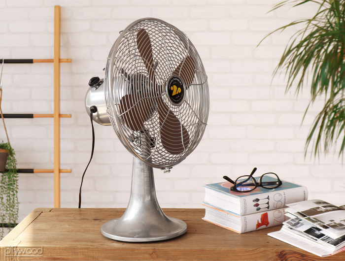 HERMOSA（ハモサ） 【選べる特典付】 扇風機 レトロファンテーブル