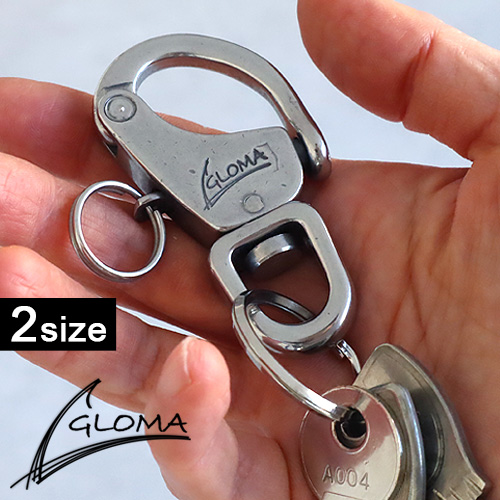 ネコポスOK キーリング カラビナ ブランド グローマノーティカ