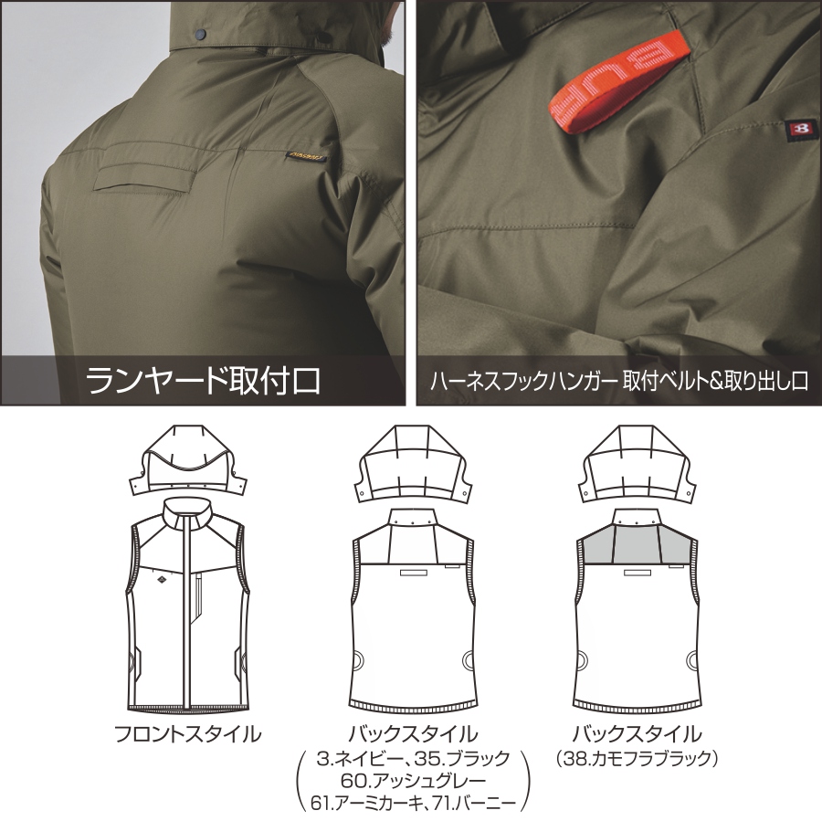 2025年モデル バートル エアークラフト サイドファンベストセット