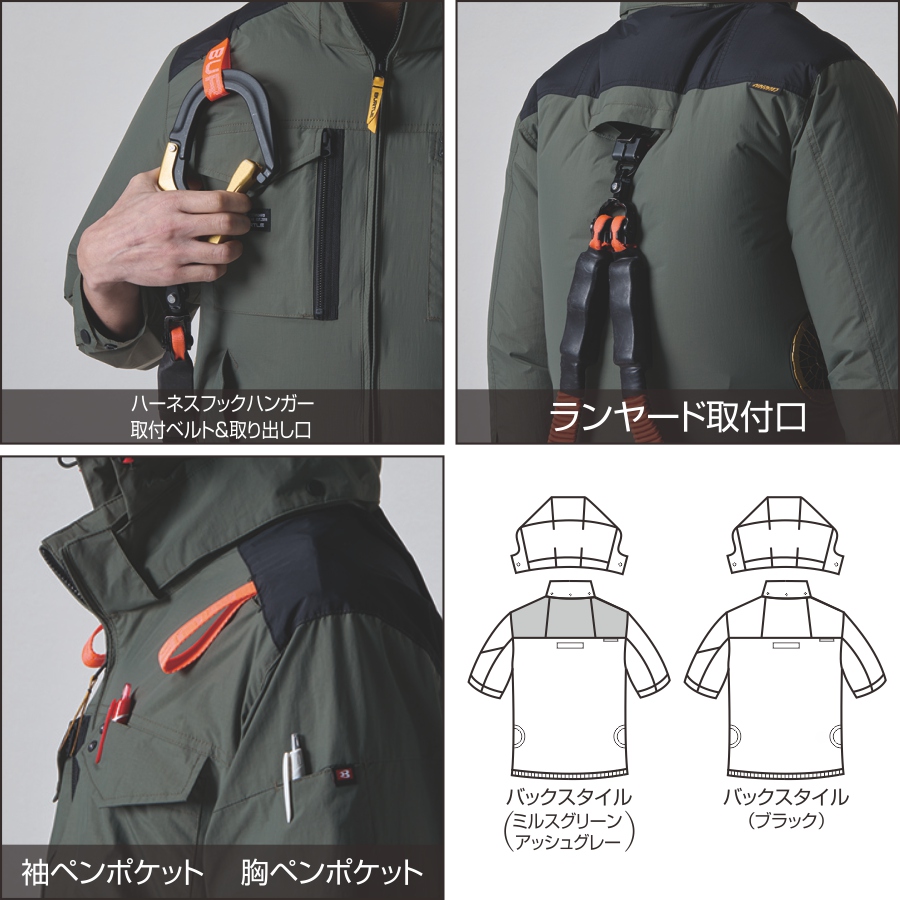 BURTLE（バートル） 2025年モデル エアークラフト サイドファン