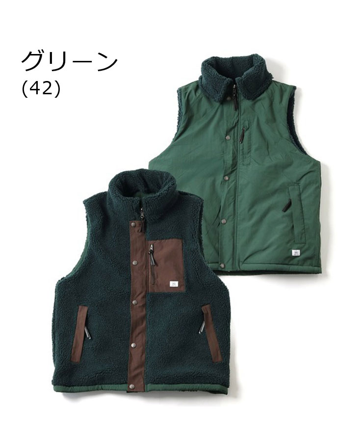 gym master（ジムマスター） ベスト リバーシブル マウンテンボア